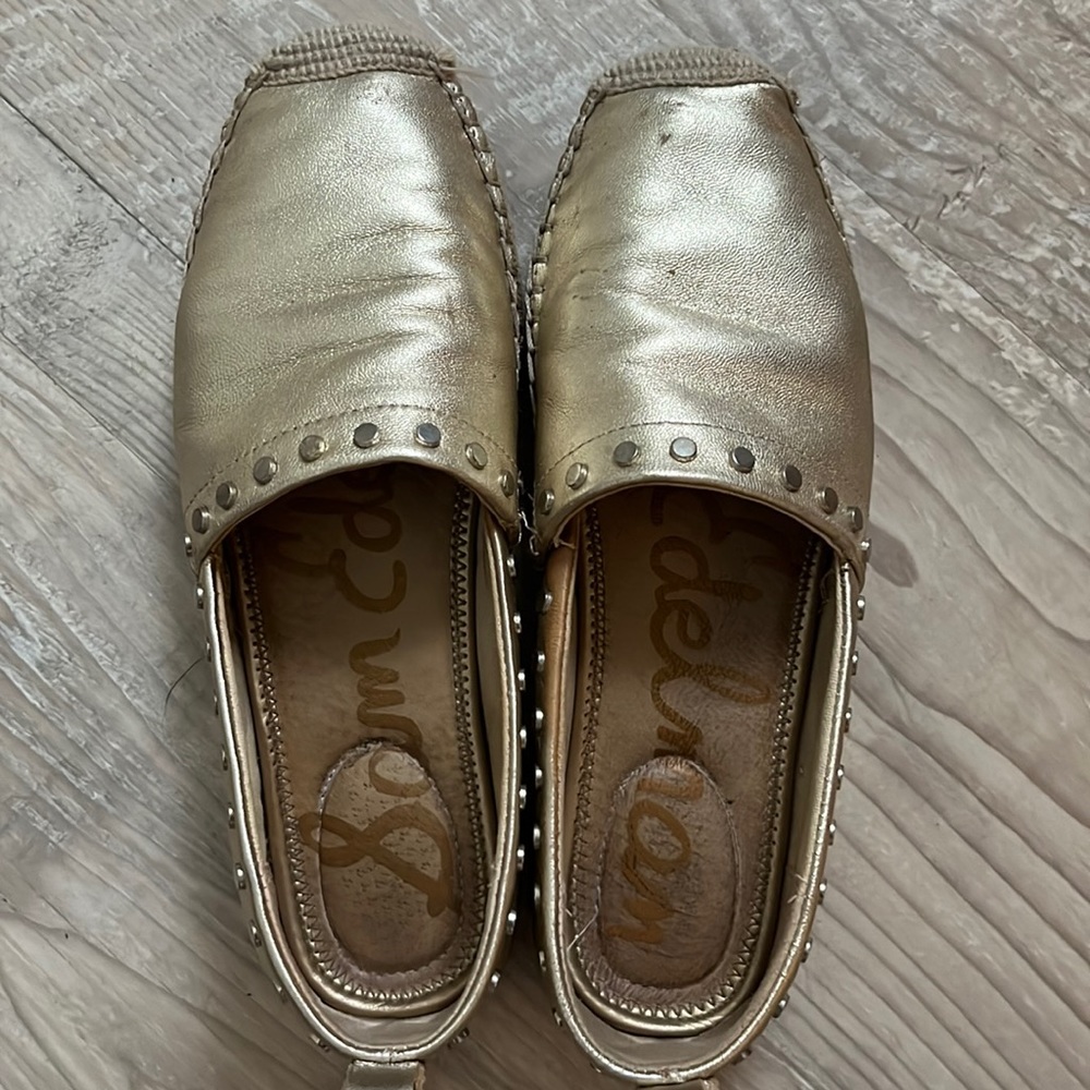 Women’s Sam Edelman Krista espadrilles size 7 in gold